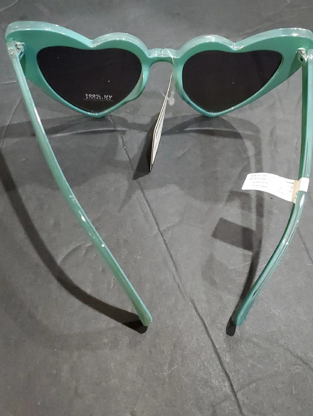 Blue Heart‎ shaped cat eye retro vintage style reflective sunglasses new